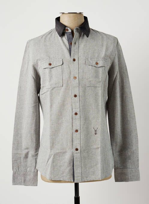 Chemise manches longues gris PEARLY KING pour homme