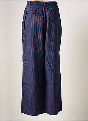 Pantalon large tissage popeline taille normale bleu KINGS OF INDIGO femme