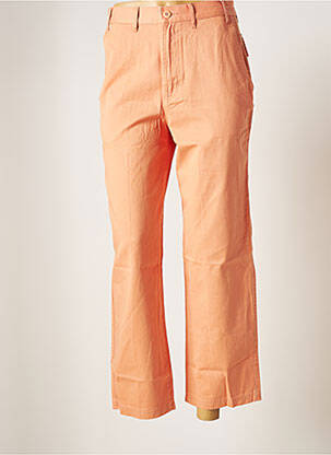 Pantalon 7/8 taille haute taille haute orange OBEY femme