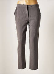 Pantalon chino gris GRACE & MILA pour femme seconde vue
