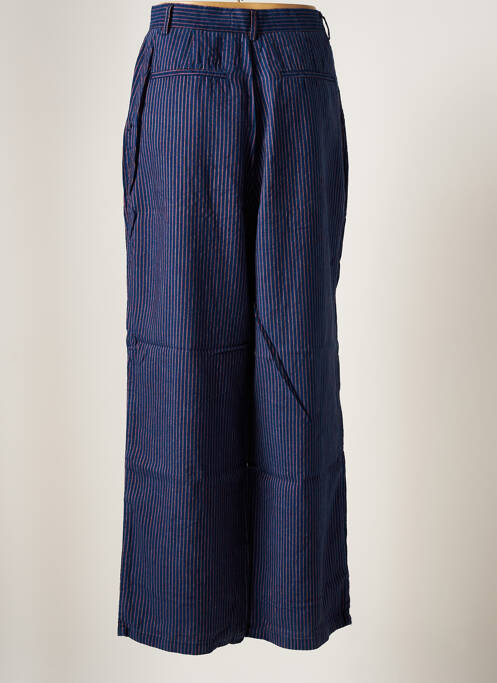 Pantalon large tissage popeline taille normale bleu KINGS OF INDIGO femme