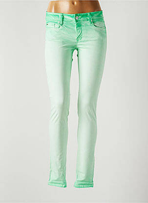 Pantalon slim taille basse taille basse vert SALSA femme