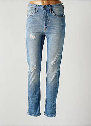Jean coupe mom stretch taille haute bleu UNIQUE DNM femme