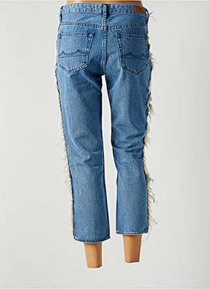 Pantalon 7/8 fermeture zippée sous rabat boutonné taille normale bleu KINGS OF INDIGO femme