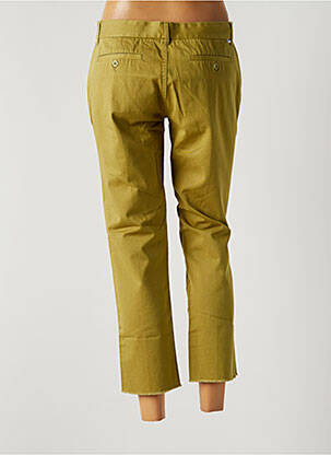 Pantalon 7/8 tissage popeline taille normale vert OBEY femme