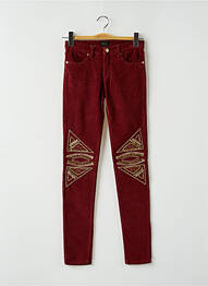 Pantalon slim skinny taille normale rouge BERENICE femme