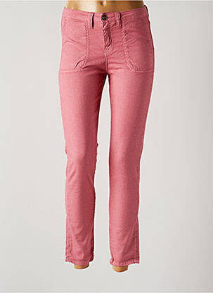 Pantalon 7/8 stretch taille normale rouge ISLOW femme