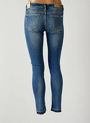 Jeans coupe slim broderie rivets taille normale bleu REIKO femme