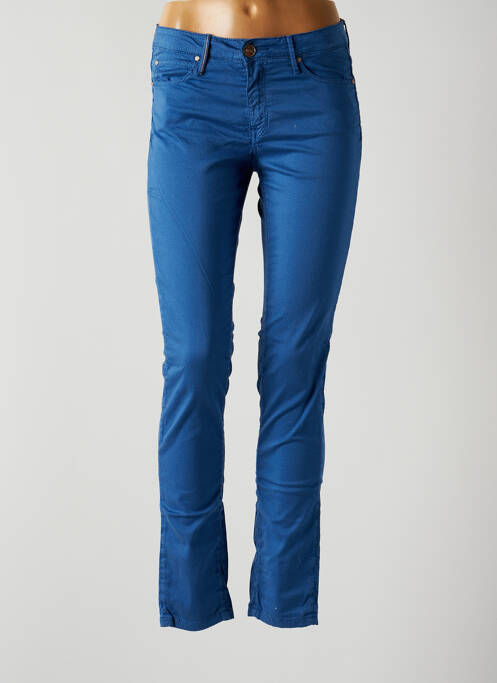 Pantalon slim broderie rivets taille normale bleu ISLOW femme