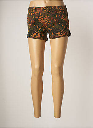 Short fermeture zippée sous rabat boutonné taille normale vert OBEY PROPAGANDA femme
