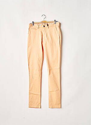Pantalon chino tissage popeline taille normale rose HERO SEVEN femme
