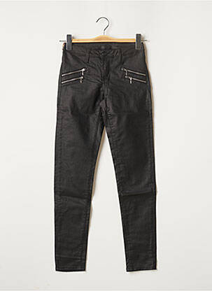 Pantalon slim taille basse taille basse noir TEDDY SMITH femme