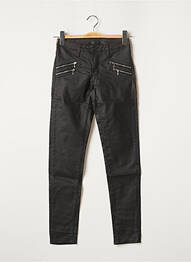 Pantalon slim taille basse taille basse noir TEDDY SMITH femme