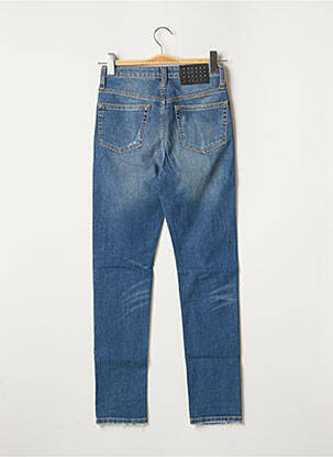 Jeans coupe droite effet usé délavé taille normale bleu UNIQUE DNM femme