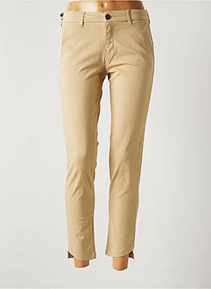 Pantalon 7/8 stretch taille normale beige FIVE femme