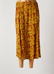 Jupe longue tissage crêpe orange FIVE femme