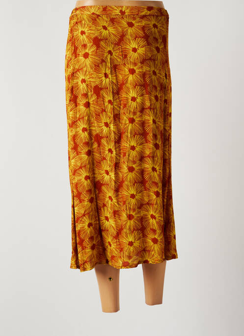 Jupe longue orange FIVE pour femme