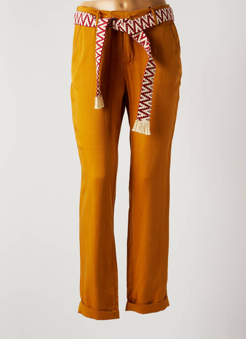 Pantalon chino orange LA PETITE ETOILE pour femme