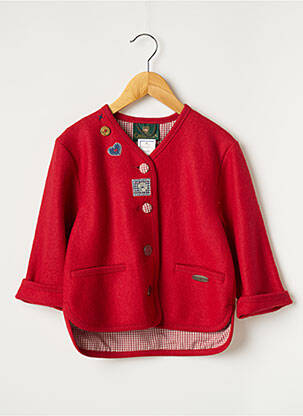 Veste casual rouge GIESSWEIN pour fille