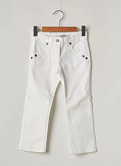 Jeans coupe droite blanc JEAN BOURGET pour enfant seconde vue