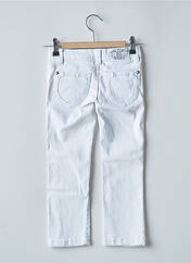 Jeans coupe slim blanc CONFETTI pour enfant seconde vue