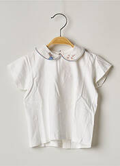 T-shirt blanc FLORIANE pour fille seconde vue