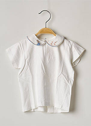 T-shirt blanc FLORIANE pour fille