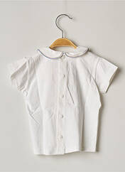 T-shirt blanc FLORIANE pour fille seconde vue