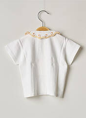 T-shirt blanc LES BEBES DE FLORIANE pour fille seconde vue