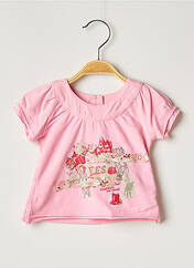 T-shirt rose CONFETTI pour fille seconde vue