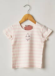 T-shirt rose FLORIANE pour fille seconde vue