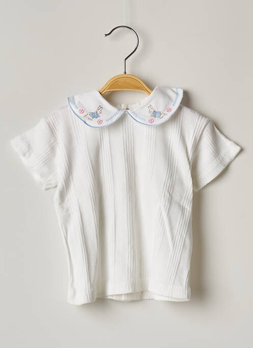 T-shirt blanc FLORIANE pour fille