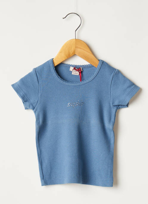 T-shirt bleu FLORIANE pour fille