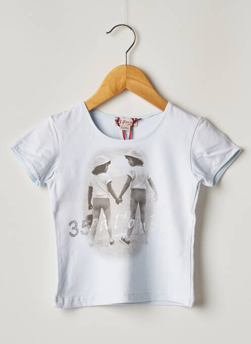 T-shirt bleu FLORIANE pour fille