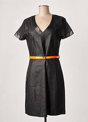 Robe courte manches courtes manches courtes noir PAUL BRIAL femme