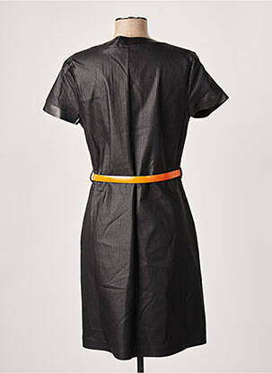 Robe courte manches courtes manches courtes noir PAUL BRIAL femme