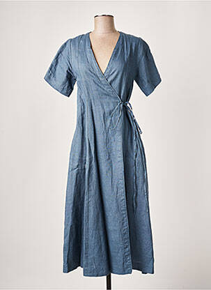 Robe longue bleu LES FILLES D'AILLEURS pour femme