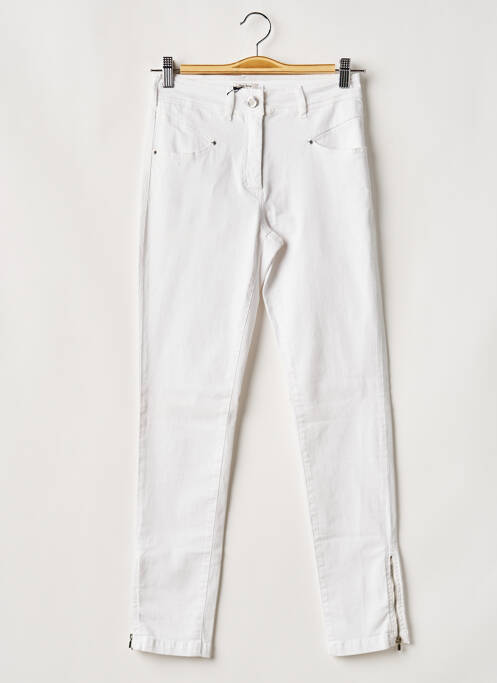 Pantalon 7/8 stretch taille normale blanc PAUL BRIAL femme