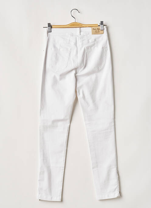 Pantalon 7/8 stretch taille normale blanc PAUL BRIAL femme