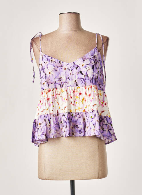 Top violet DESIGUAL pour femme