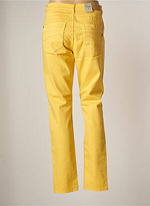Pantalon slim stretch taille normale jaune CREAM femme