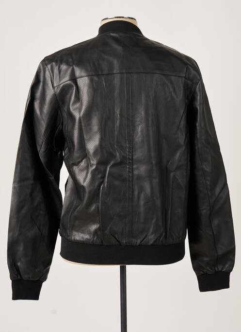 Veste simili cuir effet matière satinée noir LTB homme