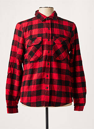 Chemise manches longues rouge LTB pour homme