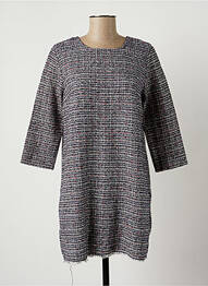 Robe courte manches 3/4 manches 3/4 bleu LTB femme