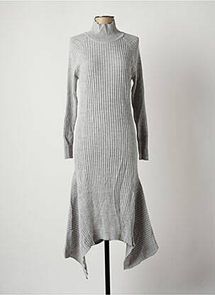 Robe pull gris LTB pour femme