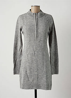 Robe pull gris LTB pour femme