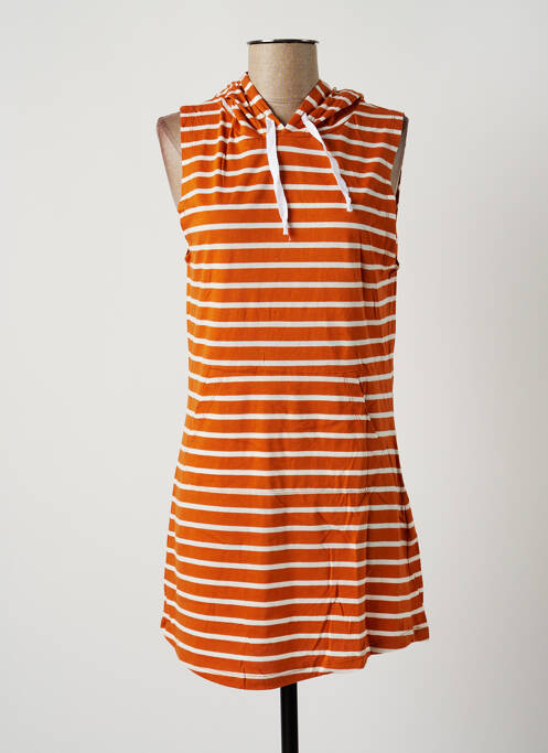 Robe courte orange LTB pour femme
