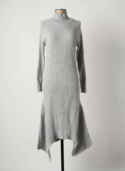 Robe pull gris LTB pour femme