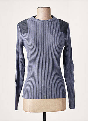 Pull stretch manches longues bleu LTB femme