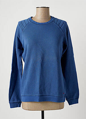 Sweat-shirt broderie manches longues bleu LTB femme
